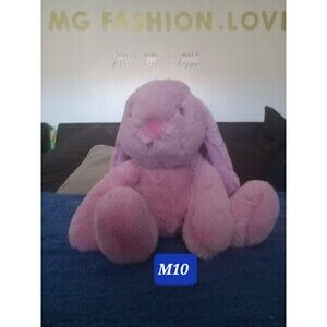 Aurora Purely Luxe Pink Lavender Bunny Rabbit Plush Stuffed Animal 8" SITTING